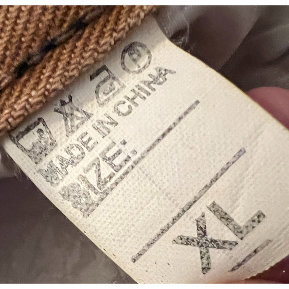 FASHION Jeans Mens Size 28" Waist Brown Baggy Y2K Grafitti Korean Streetwear NWT - Picture 4 of 10